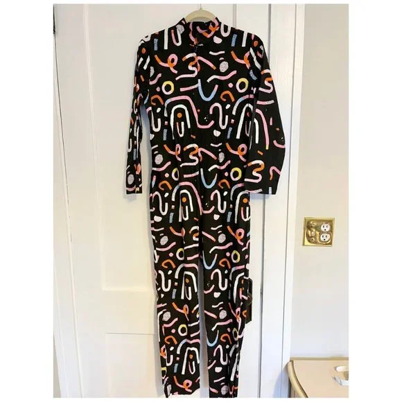 *RARE* like new Nooworks Devo Suit (long sleeve jumpsuit) in Candy, S - Picture 3 of 10